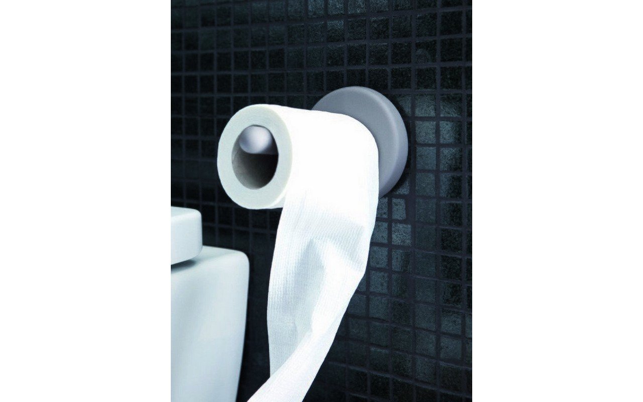 Aquatica Uno Self Adhesive Wall-Mounted Toilet Paper Roll Holder picture № 0